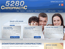 Tablet Screenshot of denverchiropracticdowntown.com